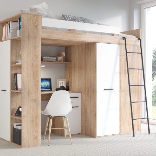 ERANA Artisan Sonoma Oak White - Right side ladder (4)