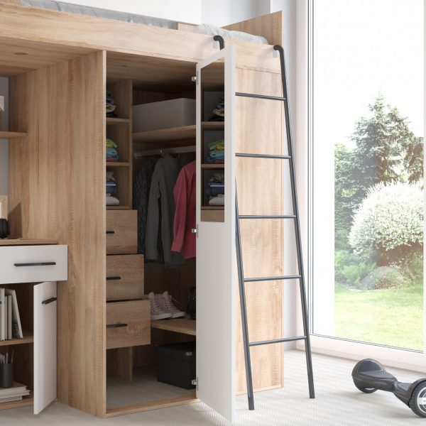 ERANA Artisan Sonoma Oak White - Right side ladder (4)