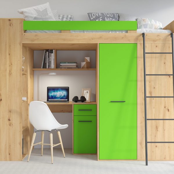 VERANA Artisan Oak Green - Right side ladder