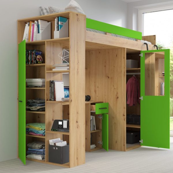 VERANA Artisan Oak Green - Right side ladder