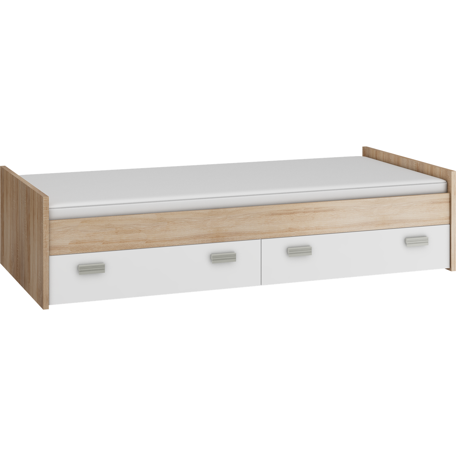 KITTY collection: Single bed - KIT-04 - Sonoma Oak / White