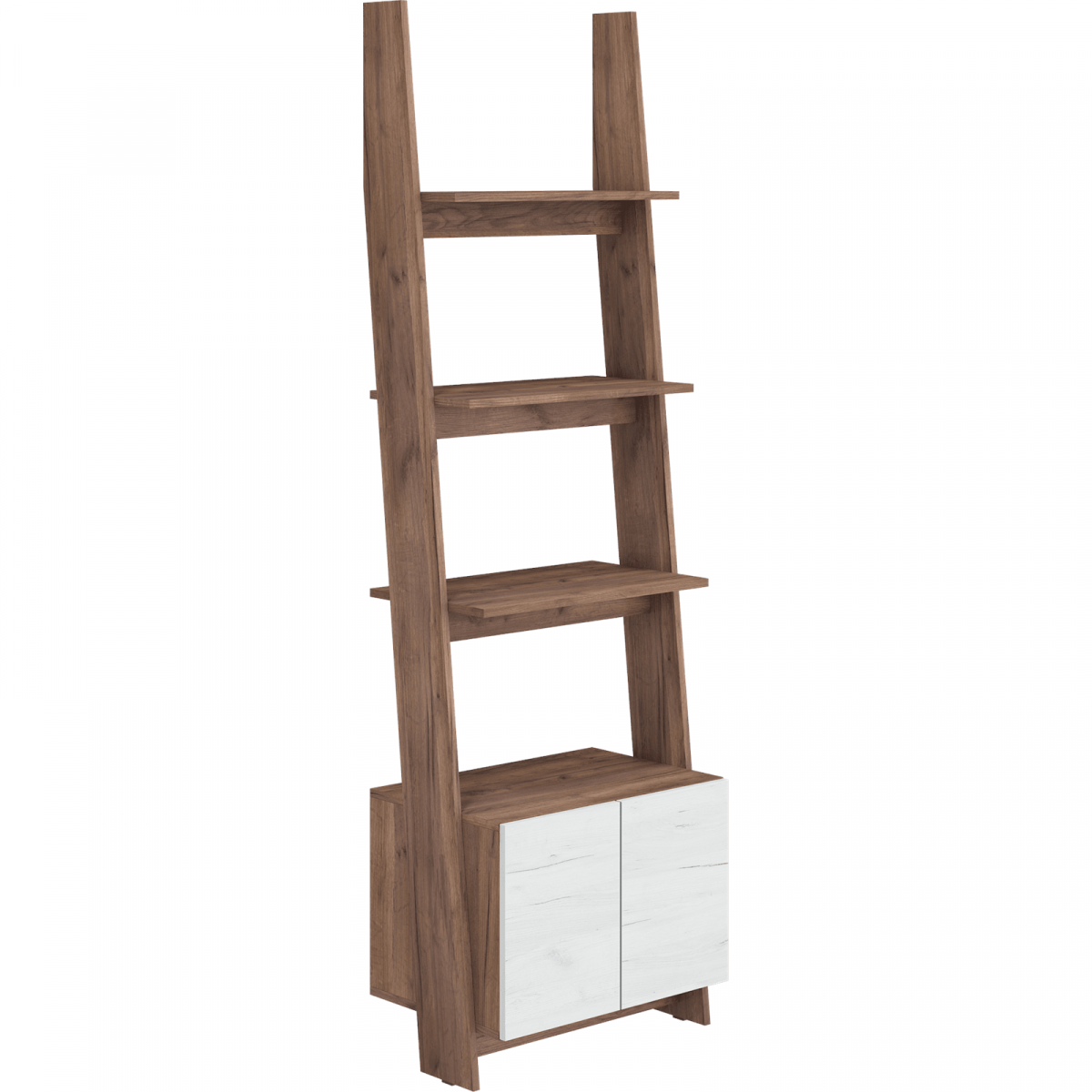 Kollektion RACK: Regal 60-1D – RAC-04 - Craft Tobacco / Weißer Glanz