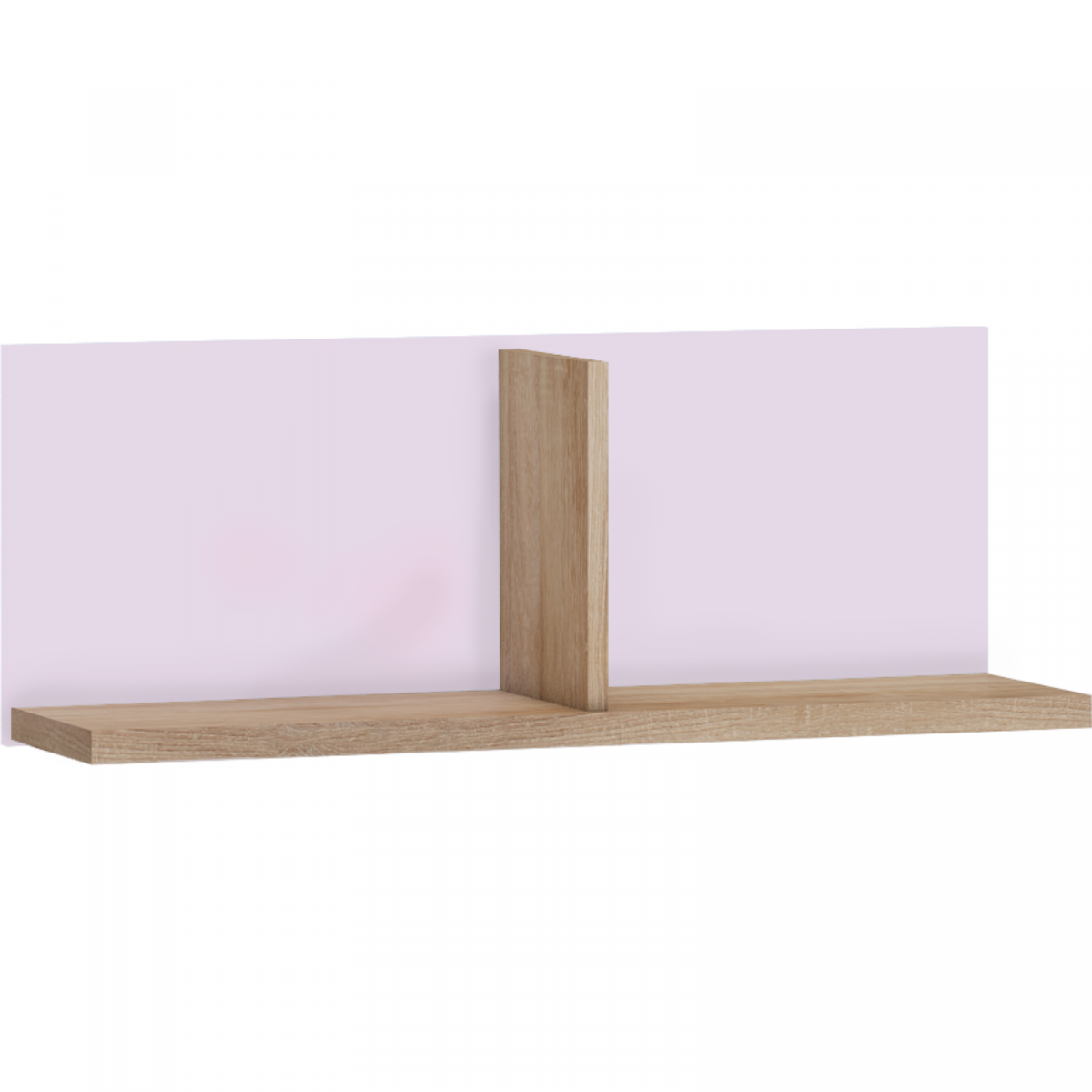 La collection KITTY Chêne Sonoma / Lavande/ Violet: Étagère murale  – KIT-09