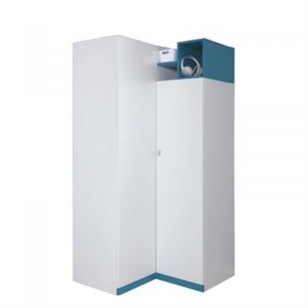 MOBI collection: Youth corner wardrobe - MO01 - White Lux / Turquoise