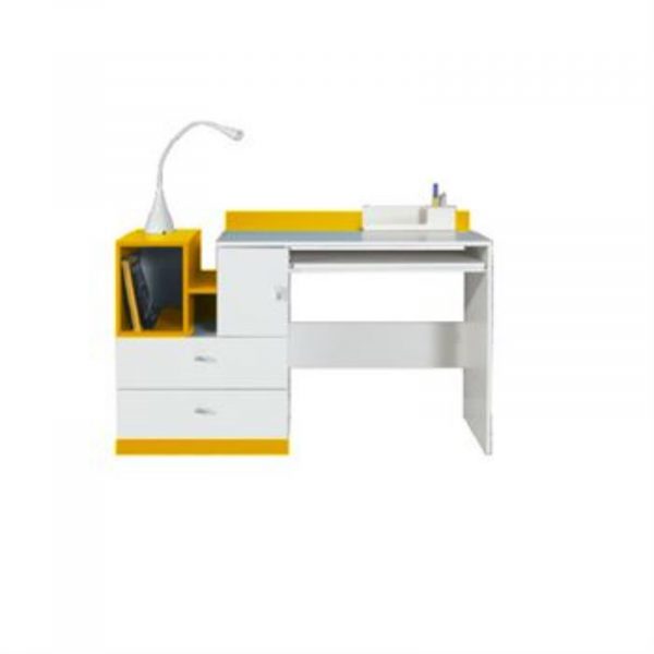 MOBI collection: Desk - MO11 - White Lux / Yellow