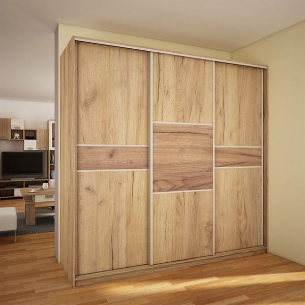 Wardrobe PUERTO 240C - Craft Gold Craft Tobaco