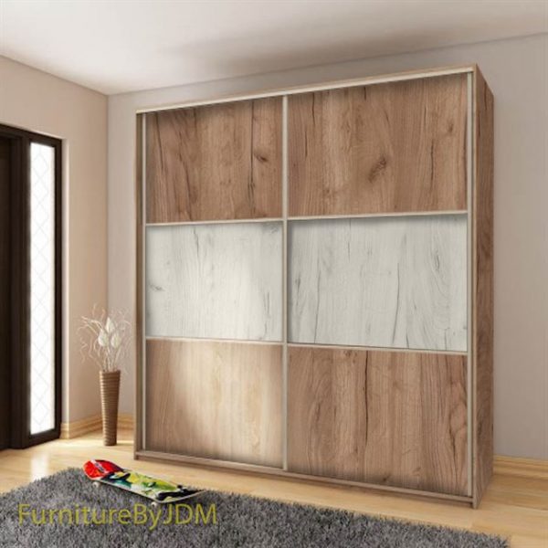 Wardrobe RICO 160A - Craft Tobaco Craft White