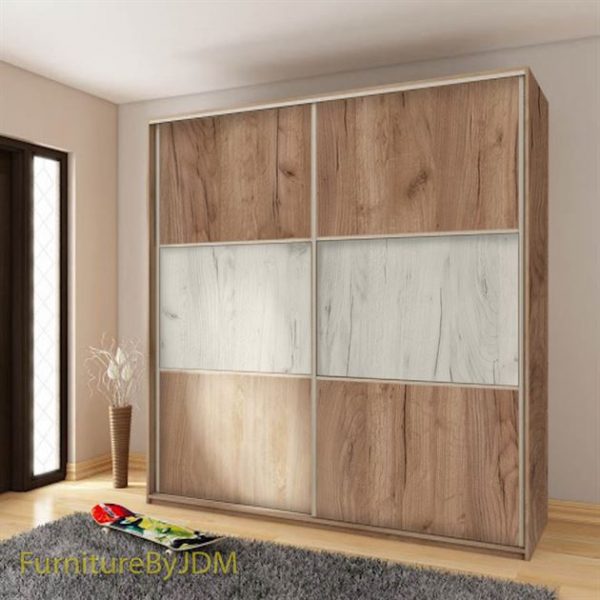 Wardrobe RICO 180A - Craft Tobaco Craft White