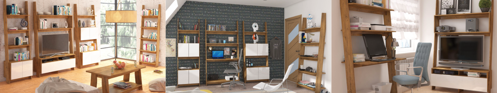 Burgundy Oak / White Gloss